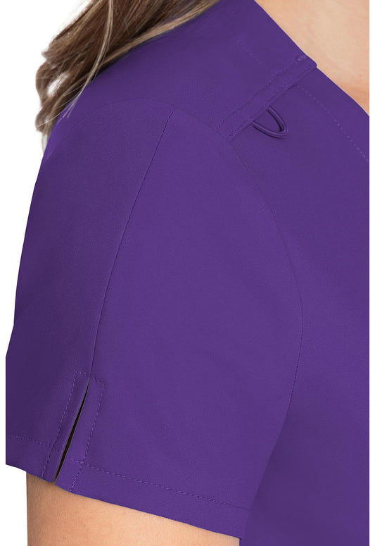 Insight MC2432 Women's One Pocket Tuck-In Scrub Top Grape