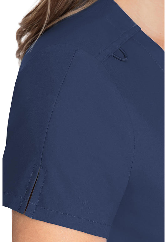 Insight MC2432 Women's One Pocket Tuck-In Scrub Top Navy