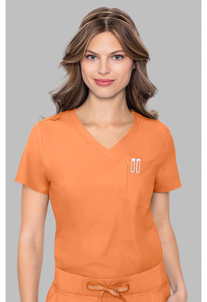 Insight MC2432 Women's One Pocket Tuck-In Scrub Top Papa Don'T Peach