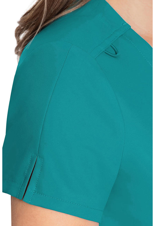 Insight MC2432 Women's One Pocket Tuck-In Scrub Top Teal