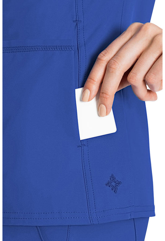 Insight MC2468 Women's Side Pocket Scrub Top Royal