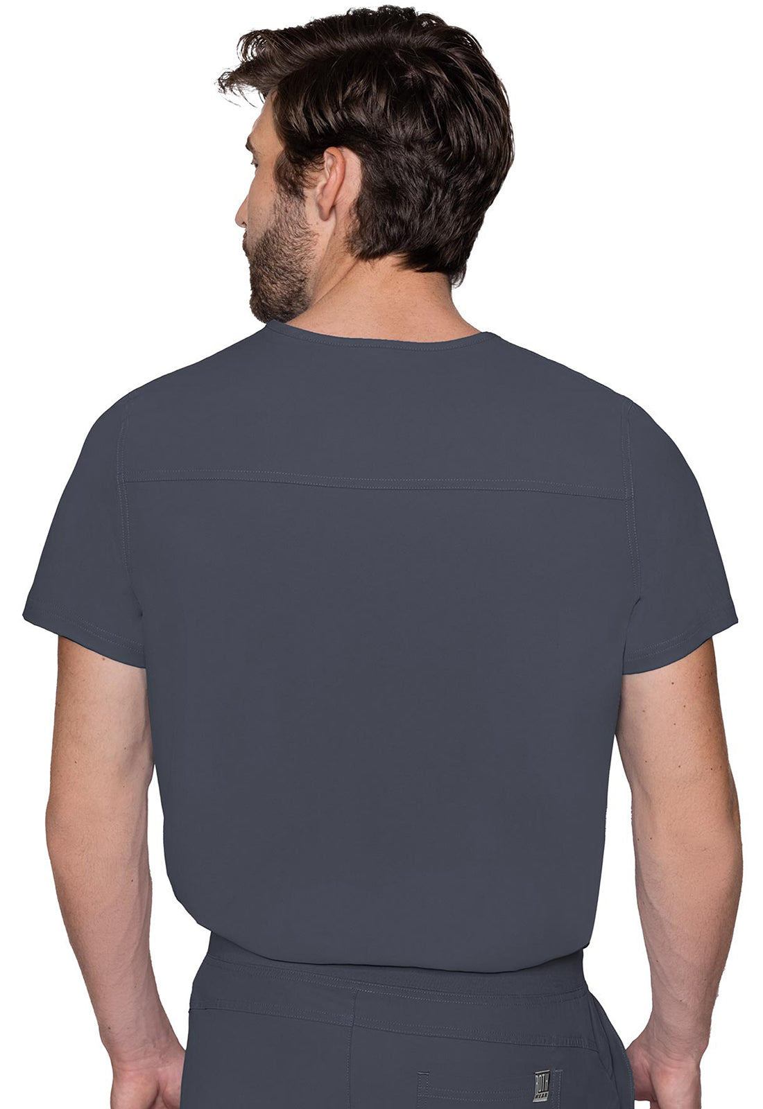 Insight MC2478 1 Pocket Top Pewter Model Image Back | Rothwear