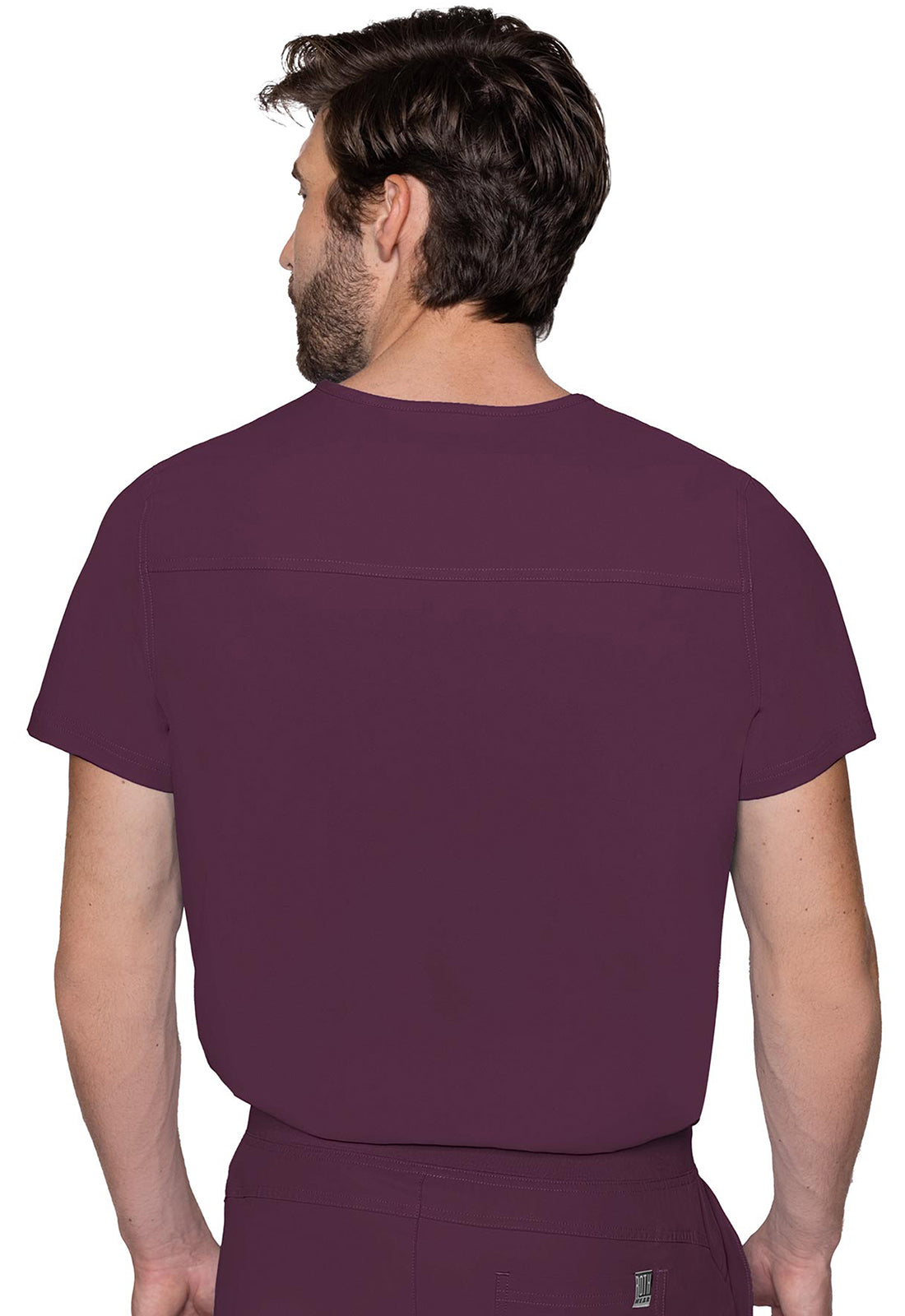 Insight MC2478 1 Pocket Top Wine Model Image Back | Rothwear