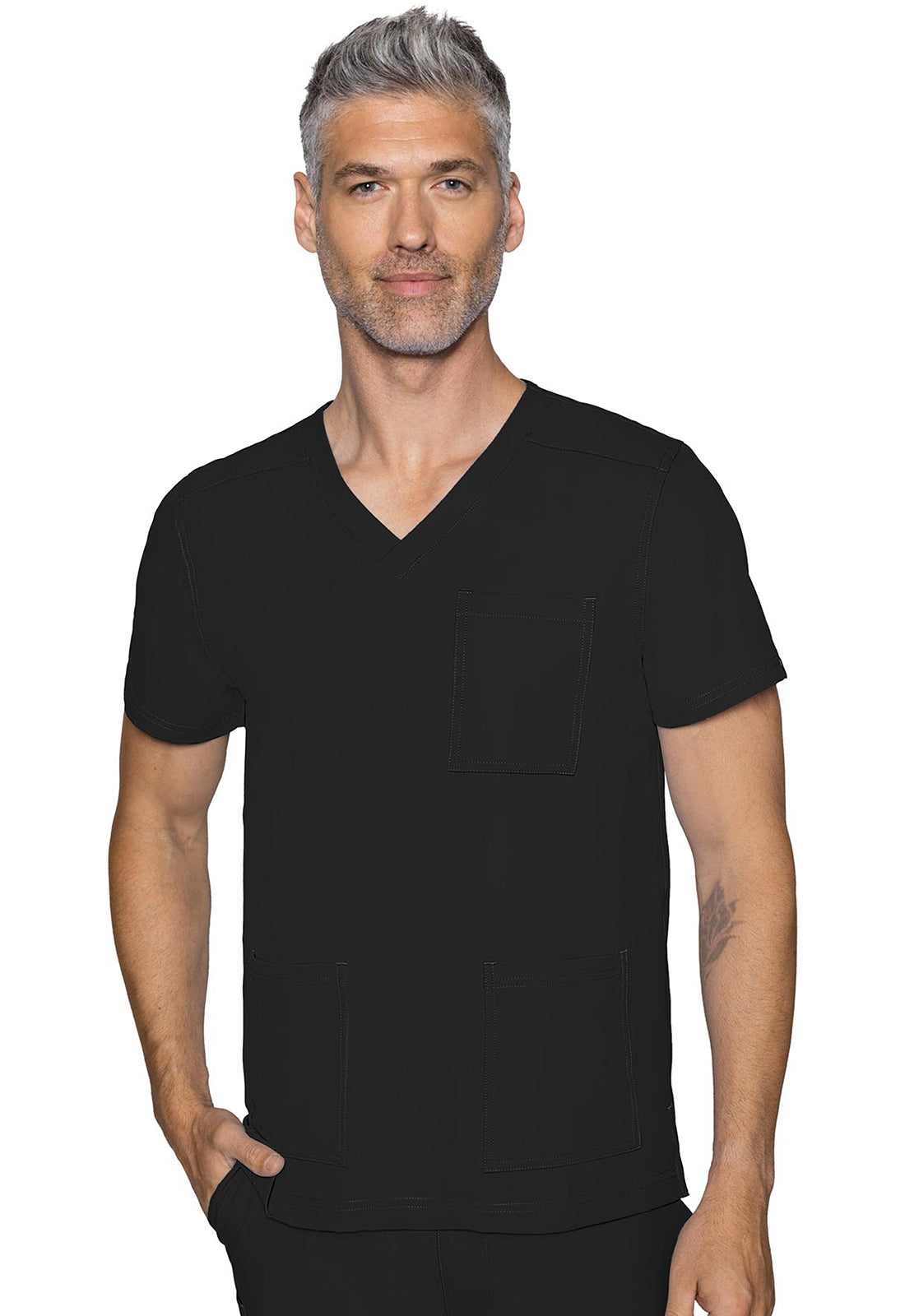 Insight MC2486 3 Pocket Top Black Model Image Front | Rothwear