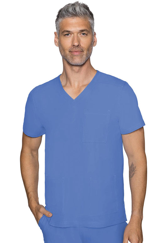 Insight MC2486 3 Pocket Top Ciel Model Image Front | Rothwear