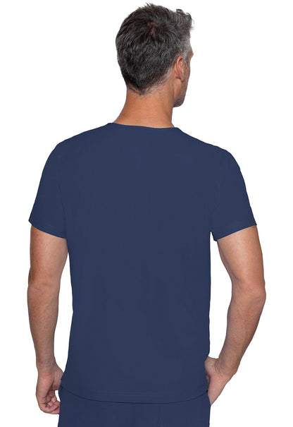 Insight MC2486 3 Pocket Top Navy Model Image Back | Rothwear