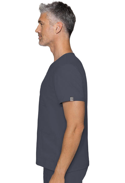 Insight MC2486 3 Pocket Top Pewter Model Image Right Side | Rothwear