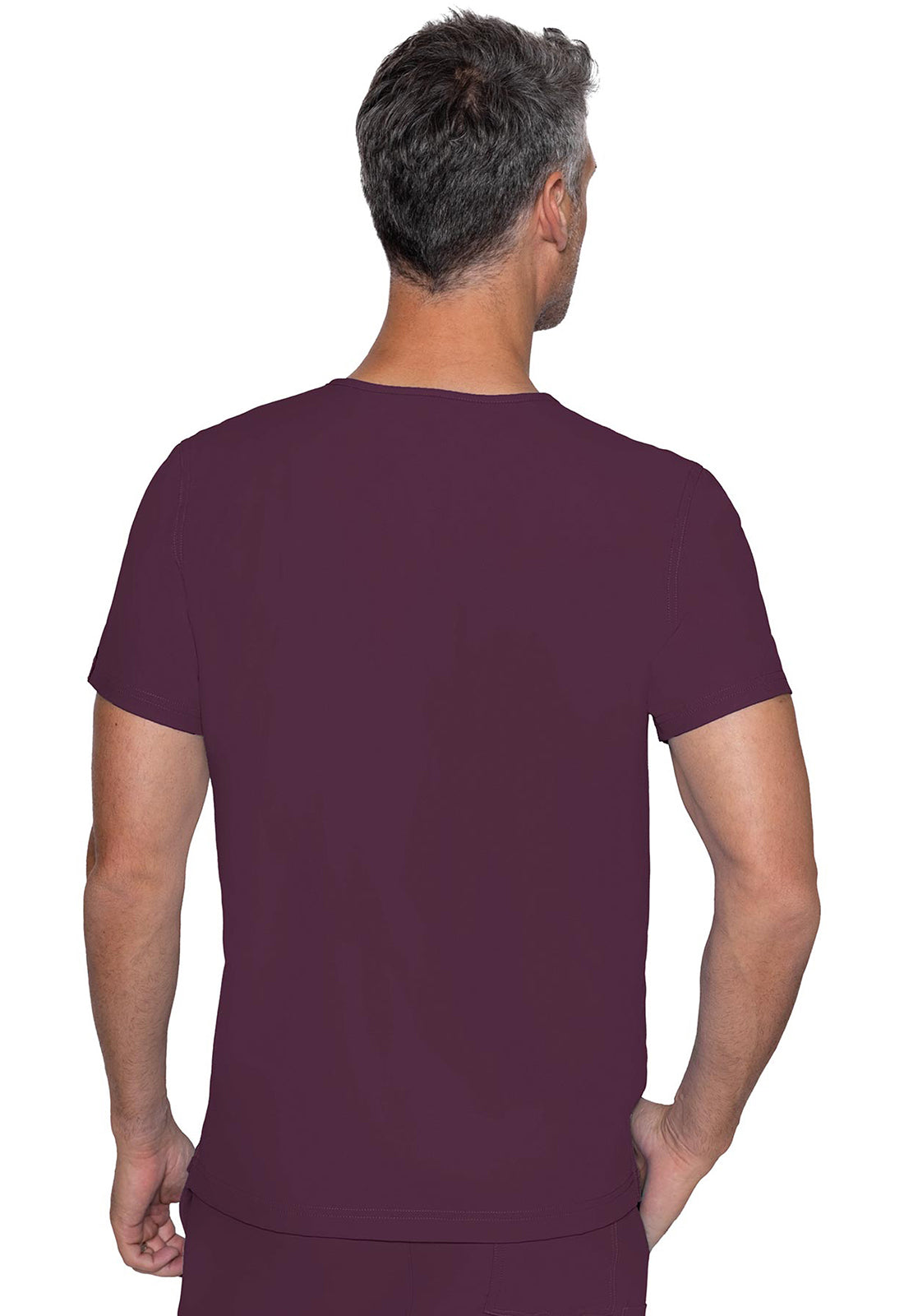 Insight MC2486 3 Pocket Top Wine Model Image Back | Rothwear