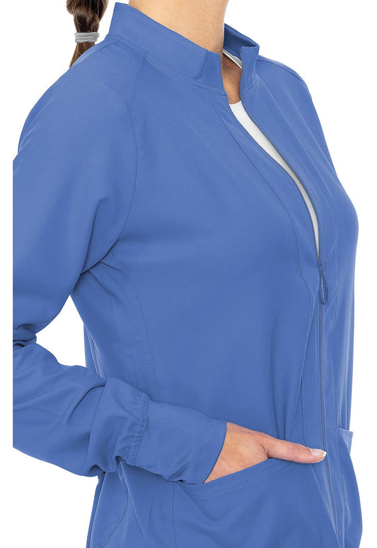 Insight MC2660 Women's Zip Front Warm-Up With Shoulder Yokes Ciel