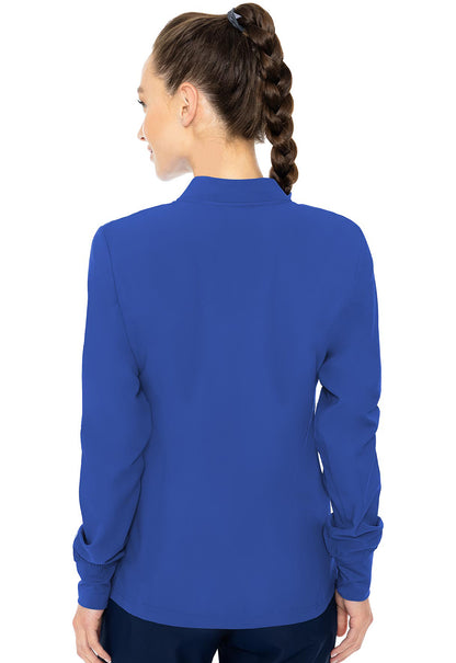 Insight MC2660 Zip Front Warm-Up With Shoulder Yokes Royal Model Image Back | Med Couture