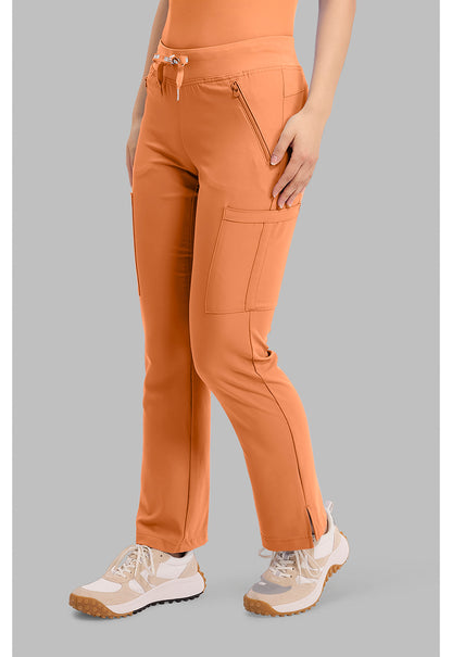 Insight MC2702 Women's Zipper Scrub Pants Papa Don'T Peach