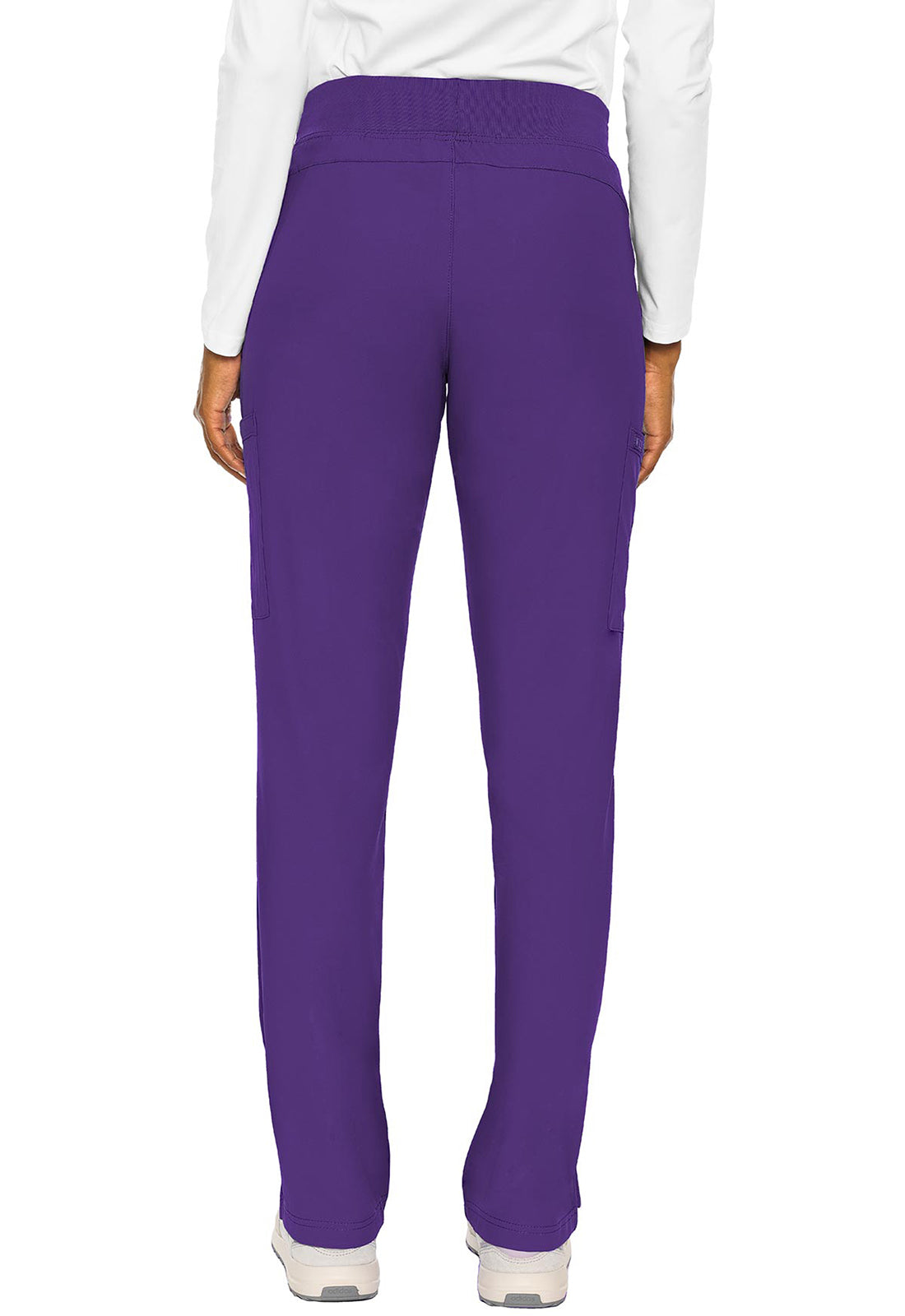 Insight MC2702 Zipper Pants Grape Model Image Back | Med Couture