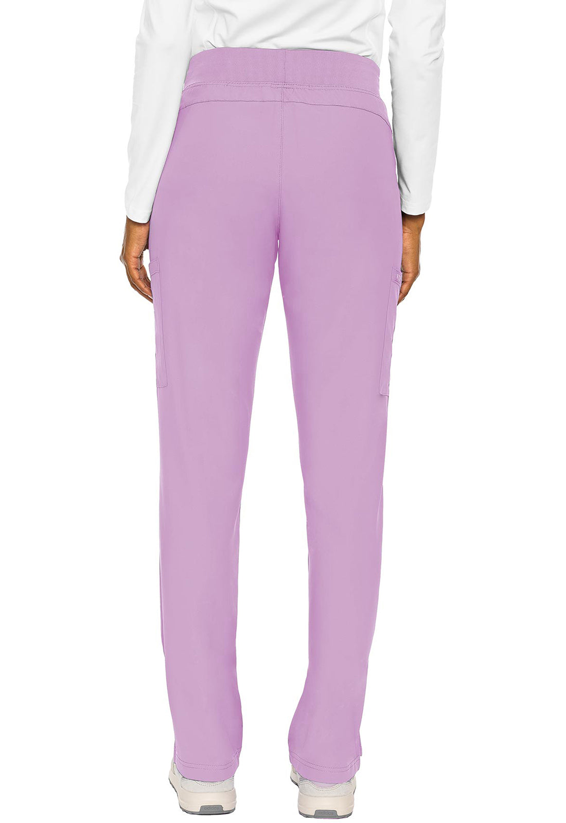 Insight MC2702 Zipper Pants Lilac Model Image Back | Med Couture