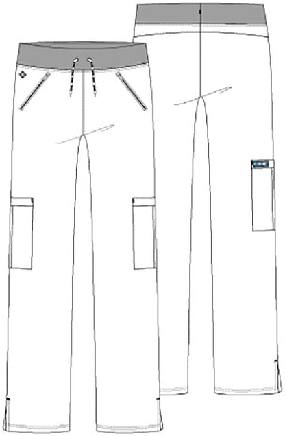 Insight MC2702 Women's Zipper Scrub Pants Galaxy
