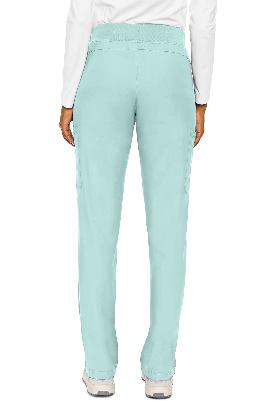 Insight MC2702 Zipper Pants Arctic Aqua Model Image Back | Med Couture