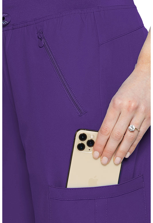 Insight MC2702 Women's Zipper Scrub Pants Grape