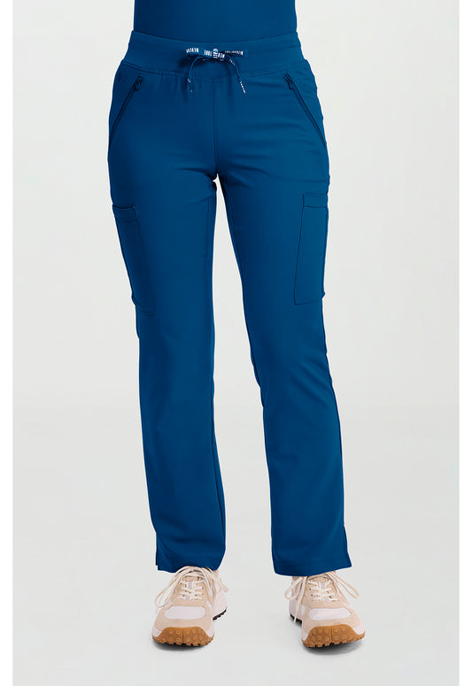 Insight MC2702 Women's Zipper Scrub Pants Ocean Abyss