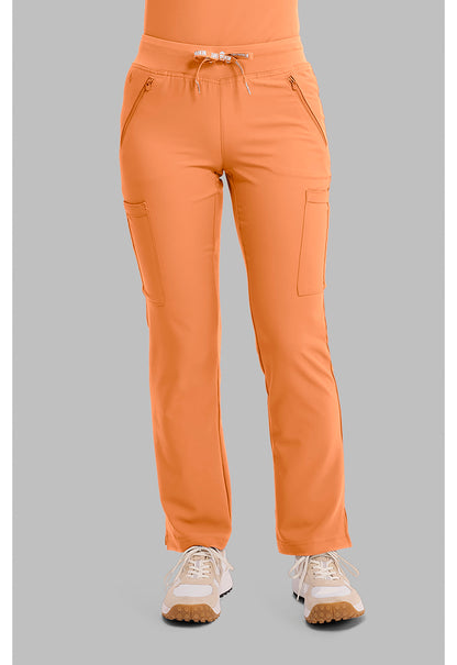 Insight MC2702 Women's Zipper Scrub Pants Papa Don'T Peach