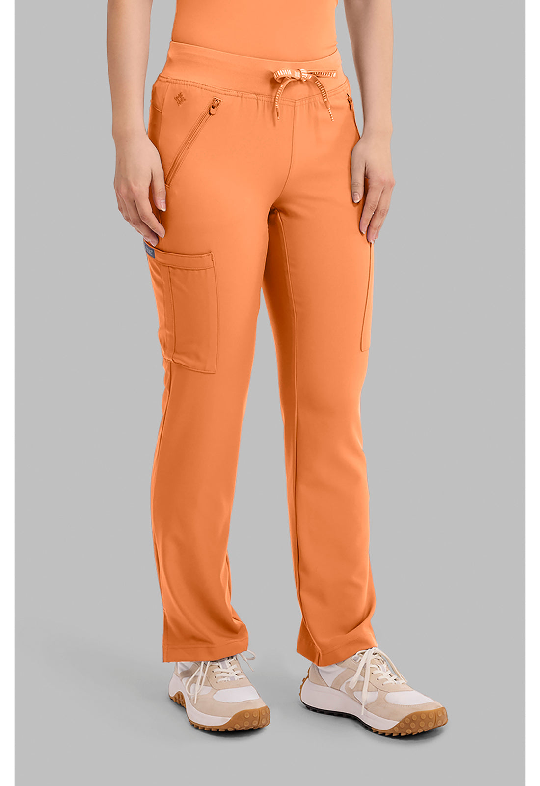 Insight MC2702 Women's Zipper Scrub Pants Papa Don'T Peach