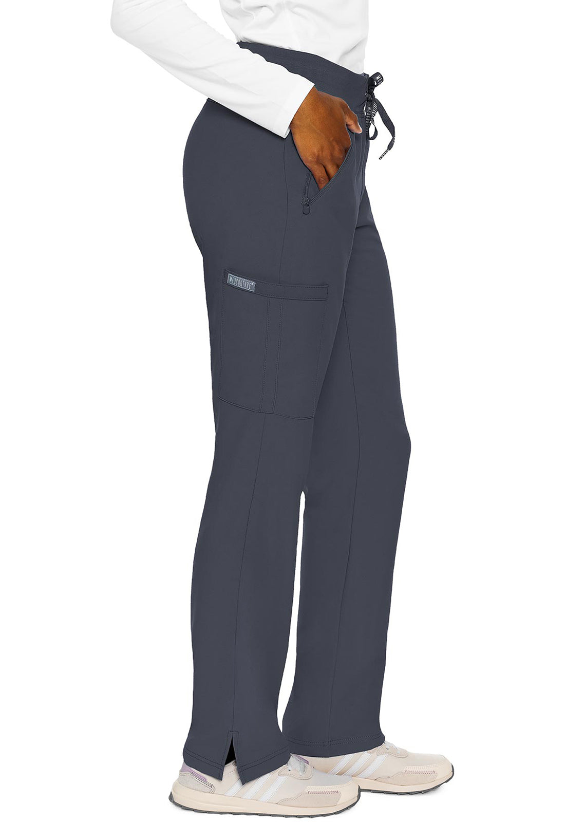 Insight MC2702 Women's Zipper Scrub Pants Pewter