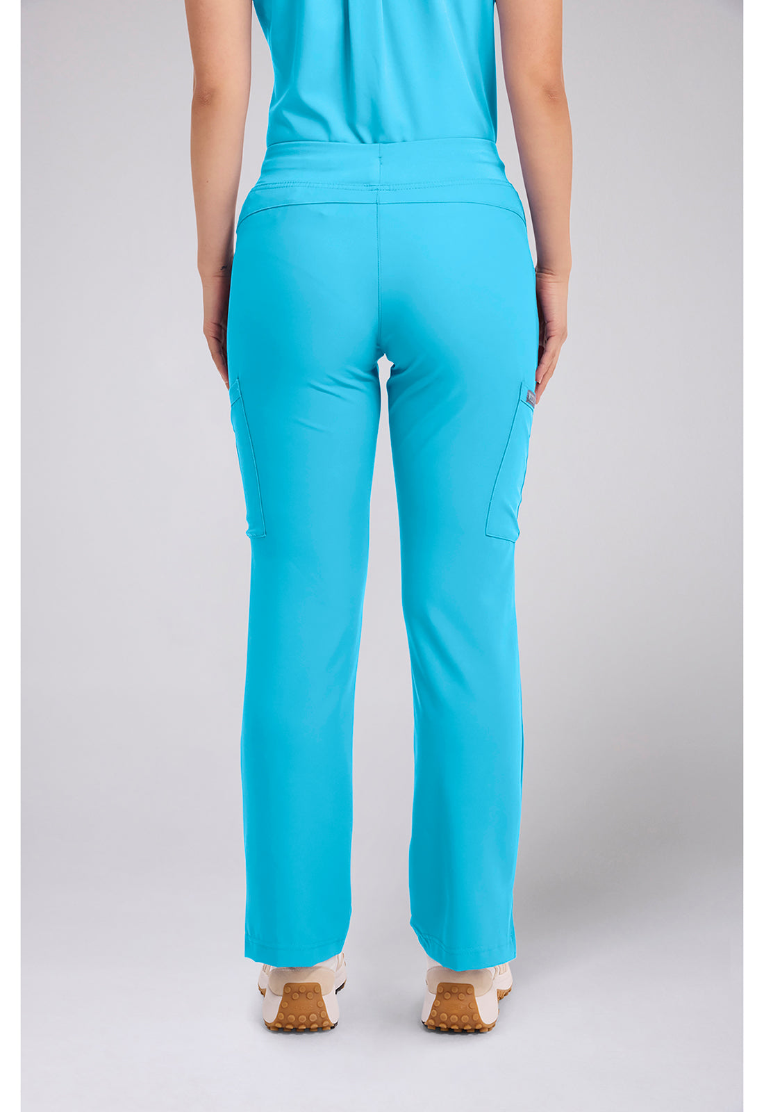 Insight MC2702 Women's Zipper Scrub Pants Turquoise