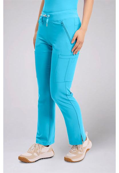 Insight MC2702 Women's Zipper Scrub Pants Turquoise