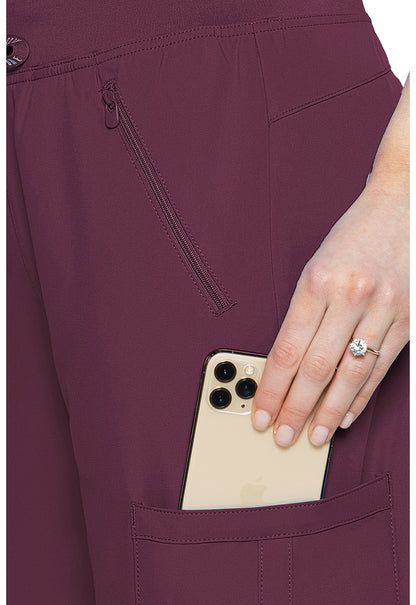 Insight MC2702 Women's Zipper Scrub Pants Wine