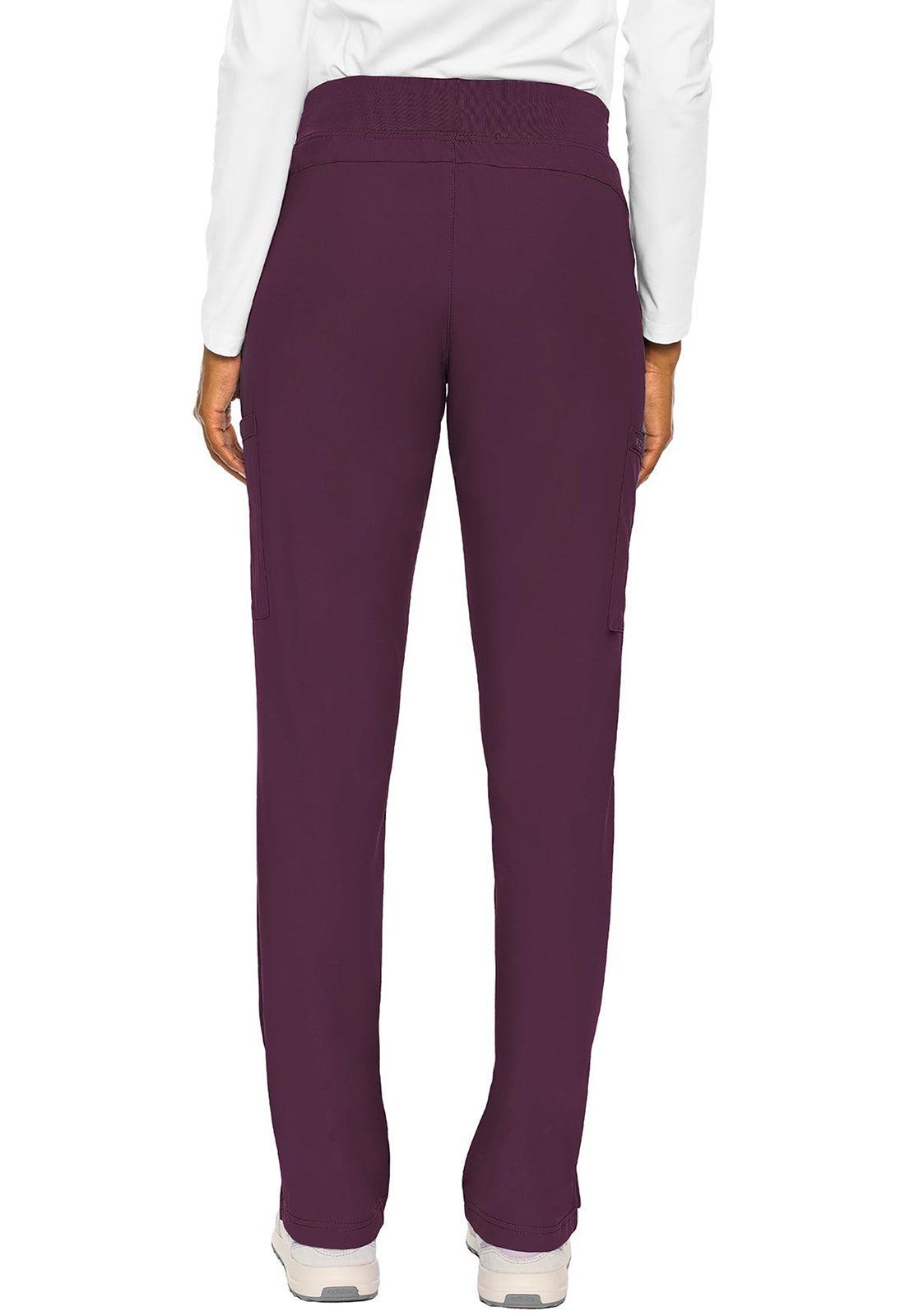 Insight MC2702 Women's Zipper Scrub Pants Wine