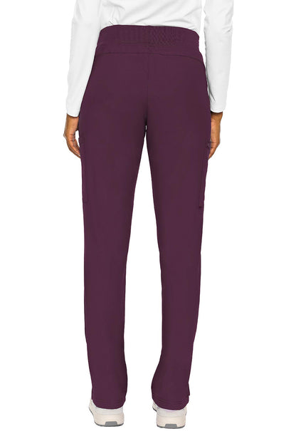 Insight MC2702 Women's Zipper Scrub Pants Wine