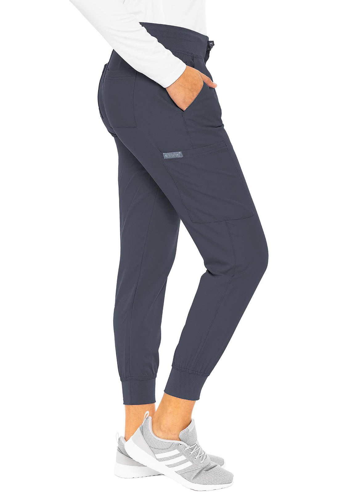 Insight MC2711 Jogger Pewter Model Image Left Side | Med Couture