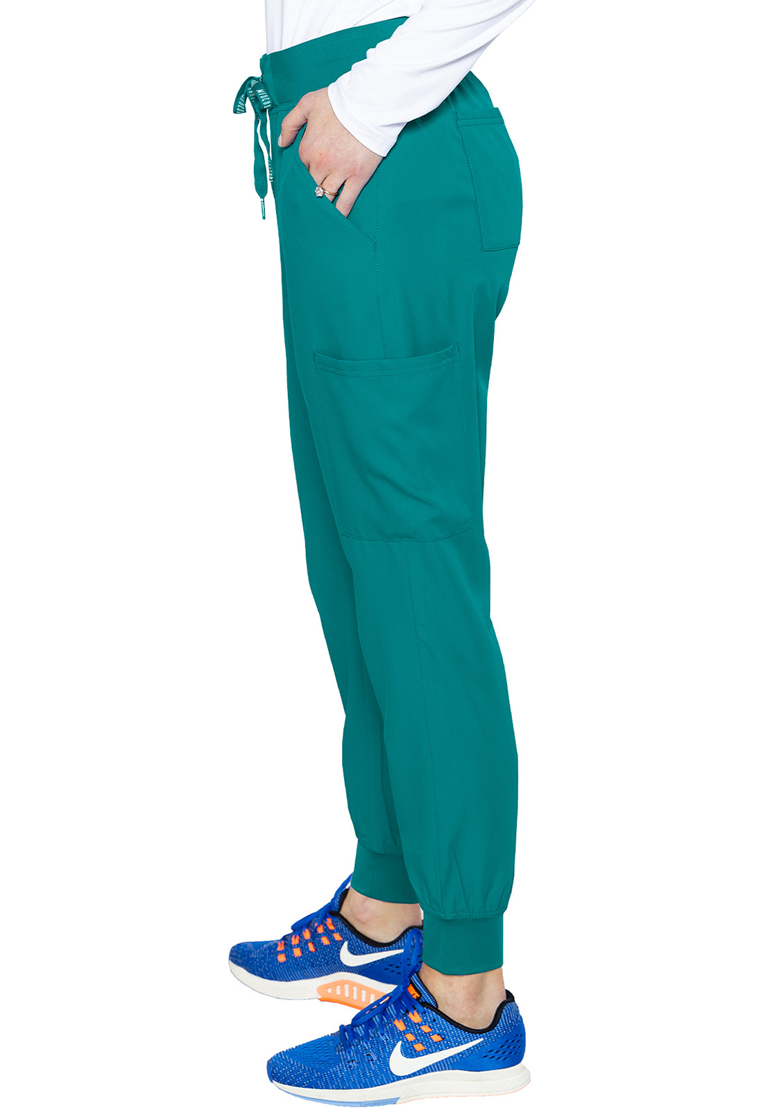 Insight MC2711 Jogger Teal Model Image Right Side | Med Couture