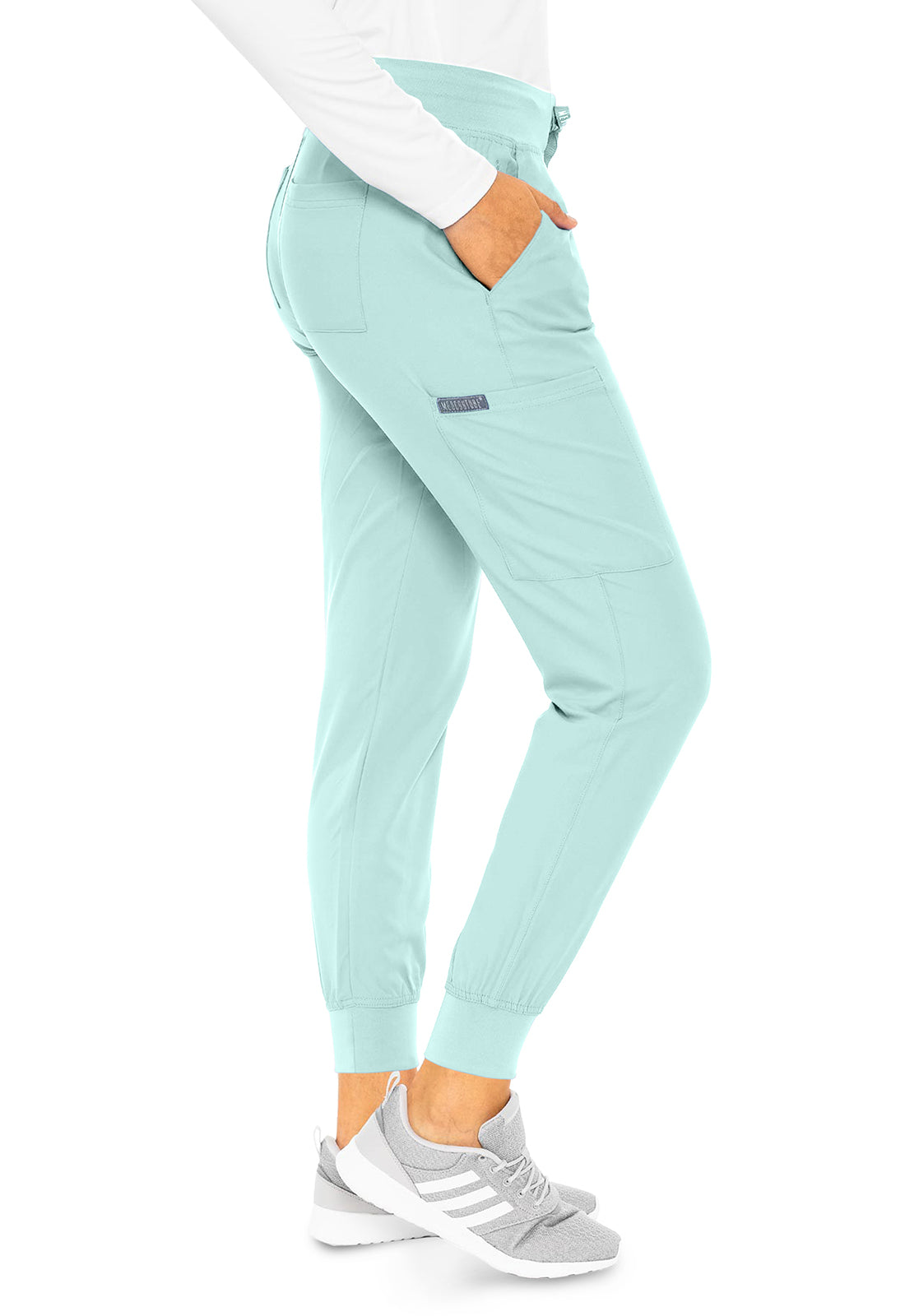 Insight MC2711 Jogger Arctic Aqua Model Image Left Side | Med Couture