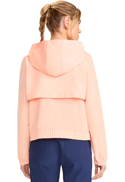 Lifestyle MC302 Convertible Windbreaker Jacket Coral Fusion Model Image Back | Med Couture