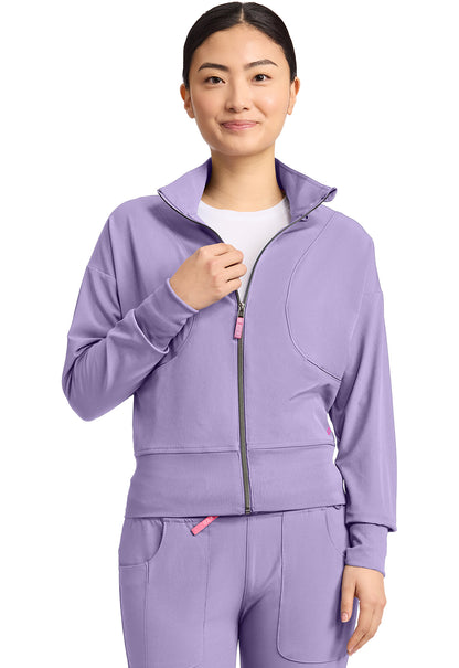 AMP MC303 Women's Cropped Warm Up Jacket Digital Lavender Image