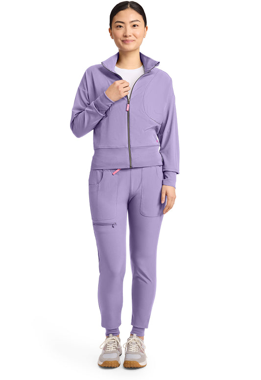 AMP MC303 Women's Cropped Warm Up Jacket Digital Lavender Image