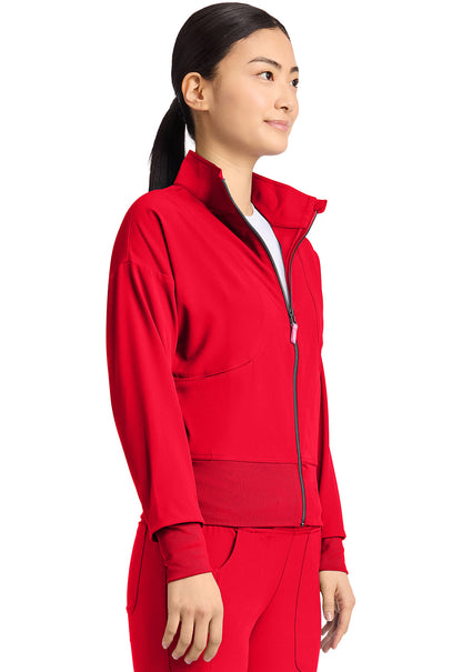 AMP MC303 Women's Cropped Warm Up Jacket Solar Flare