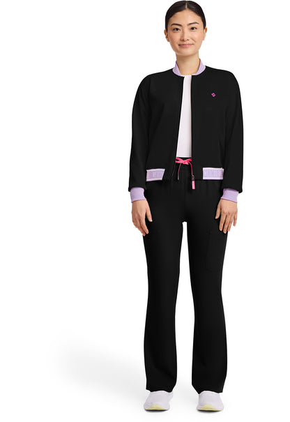 AMP MC304 Women's 2-Pocket Bomber Jacket Black