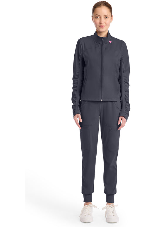 Amp Knit MC350 Women's Warm Up Jacket Pewter