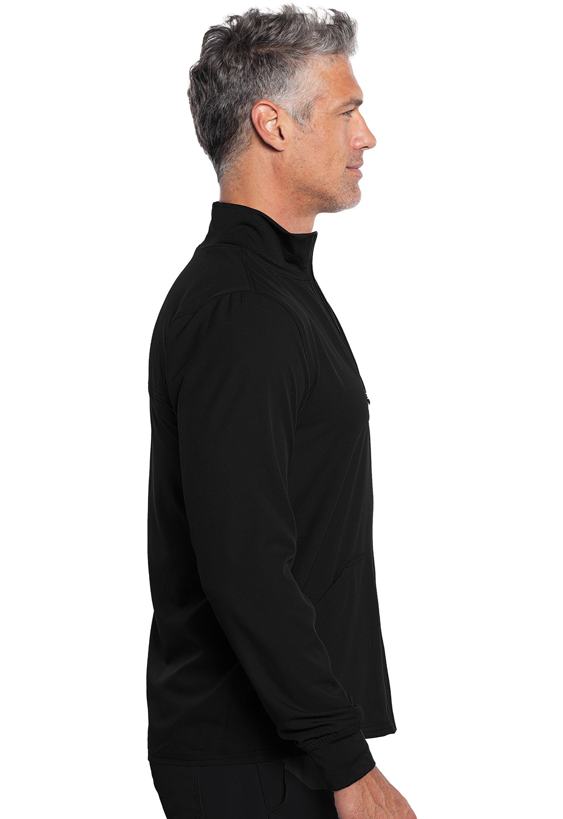 Insight MC360 Men's Zip Front Jacket Black Model Image Left Side | Rothwear