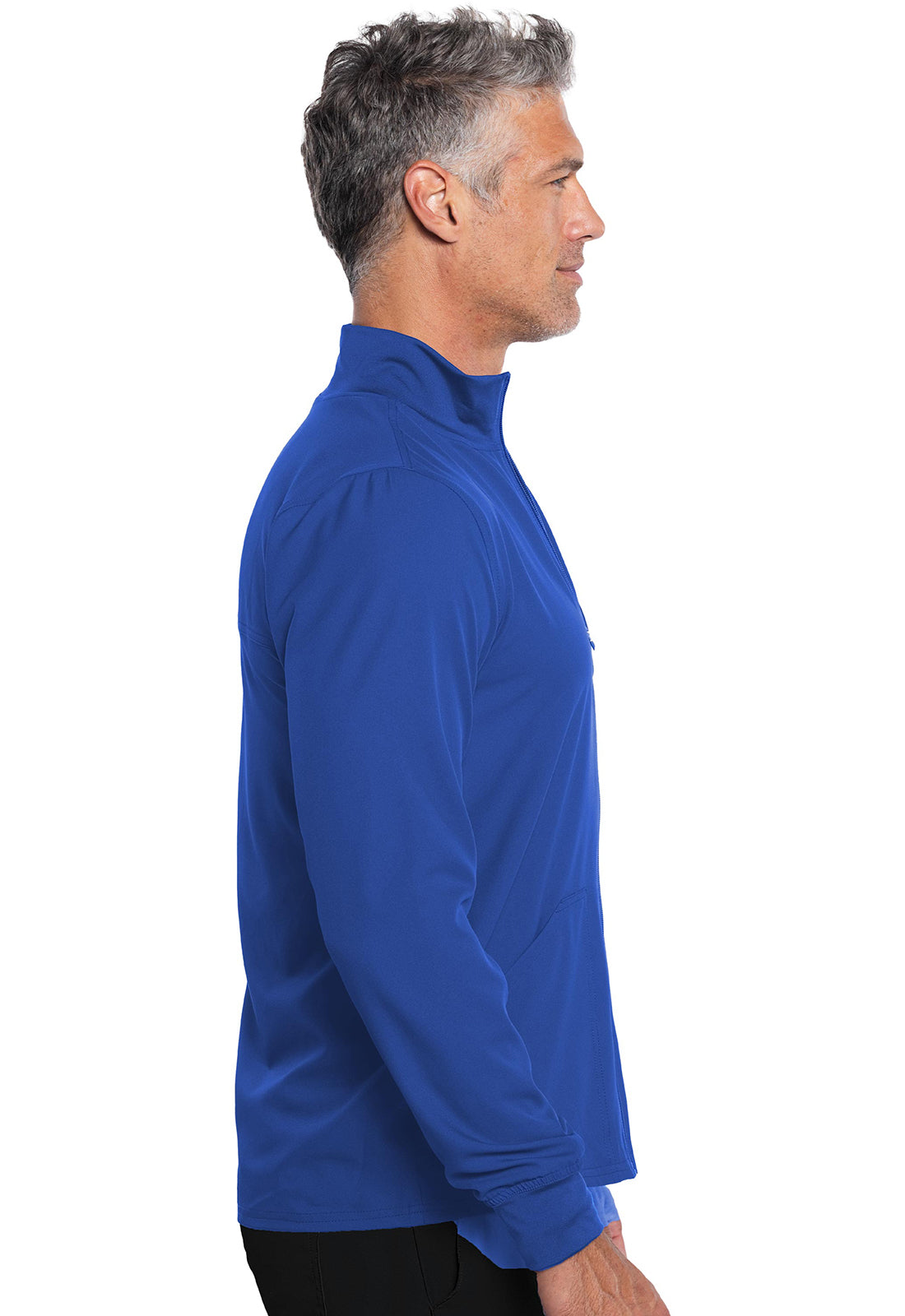 Insight MC360 Men's Zip Front Jacket Royal Model Image Left Side | Rothwear