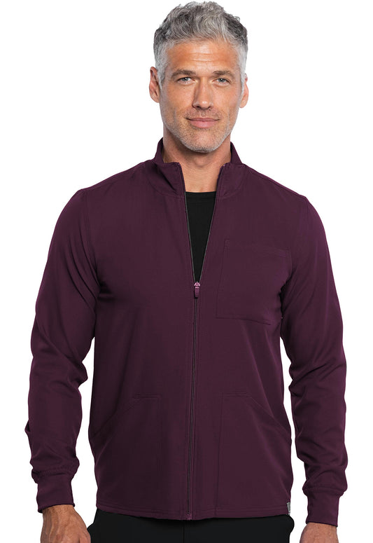 Insight MC360 Men's Zip Front Jacket Wine Model Image Front | Rothwear