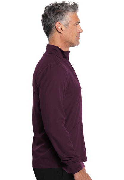 Insight MC360 Men's Zip Front Jacket Wine Model Image Left Side | Rothwear