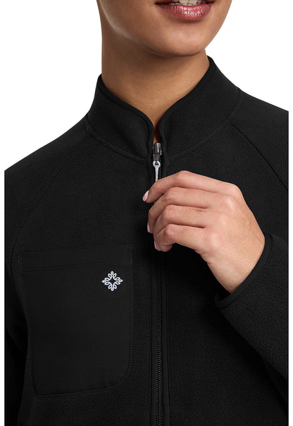 Layers MC384 Women's Fleece Warm Up Jacket Black