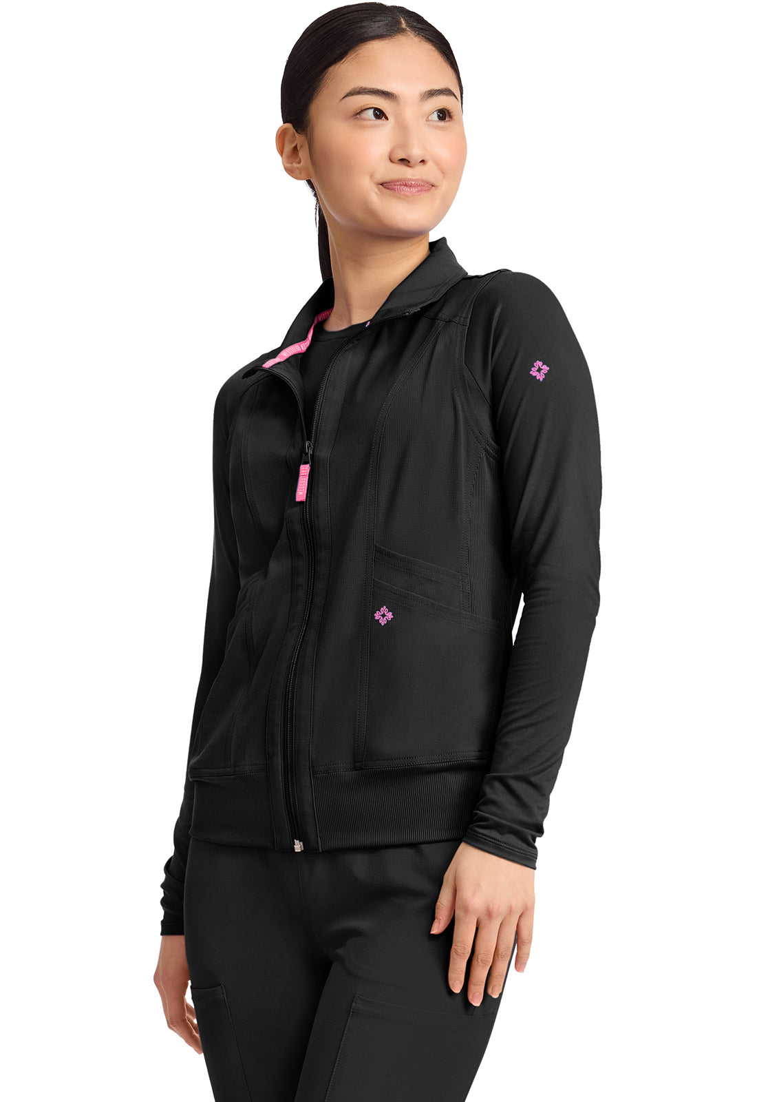 AMP MC500 Women's 4-Pocket Zip Front Vest Black