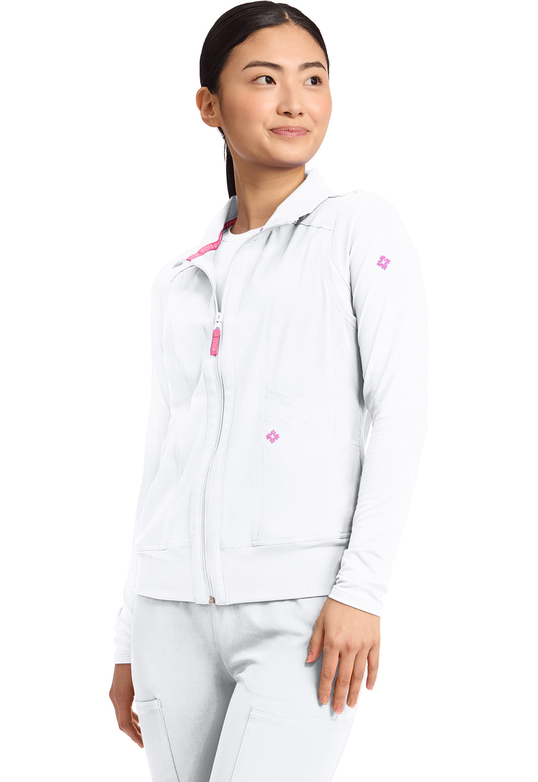 AMP MC500 Women's 4-Pocket Zip Front Vest White