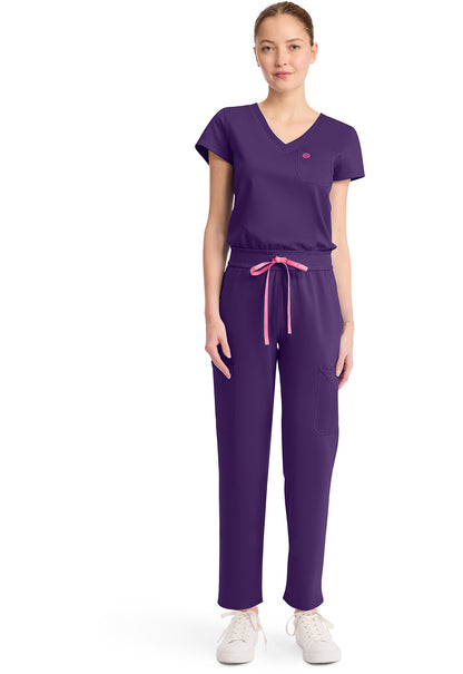 AMP Knit MC550 V-Neck Jumpsuit Galactic Purple