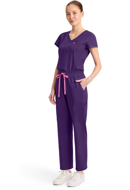 AMP Knit MC550 V-Neck Jumpsuit Galactic Purple