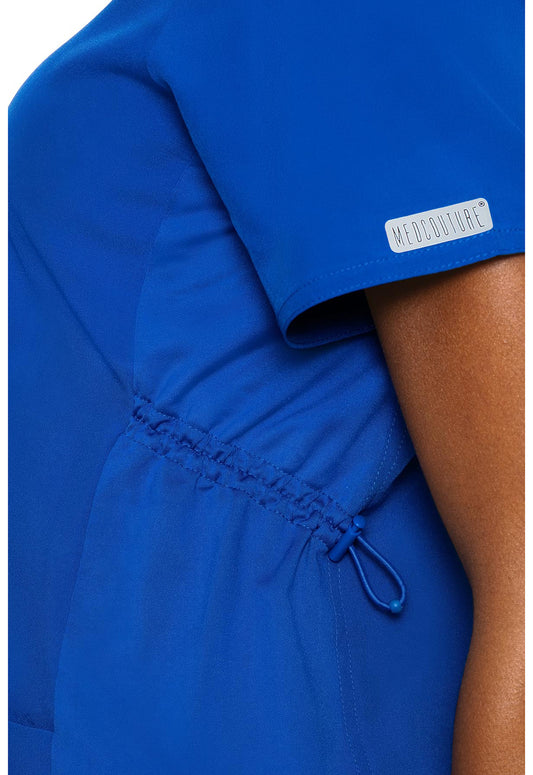 Touch MC628 Women's Maternity V-Neck Scrub Top Royal