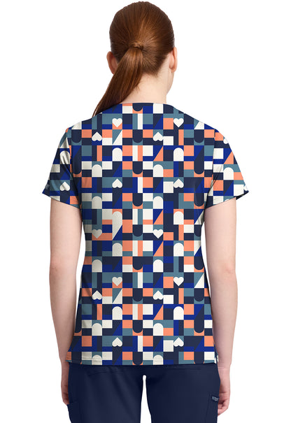 Prints MC632 Print V-Neck Top Board Game