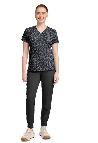 Prints MC632 Print V-Neck Top First Rodeo